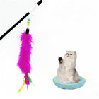 La dimensione variopinta del giocattolo della bacchetta del rompicapo della piuma del gatto dei peli del coniglio ha personalizzato il ODM/OEM Accpeted fornitore
