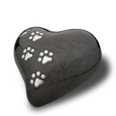 3 pollici di cuore hanno modellato le urne Eco dell'animale domestico amichevole con rivestimento polacco/della metallina fornitore