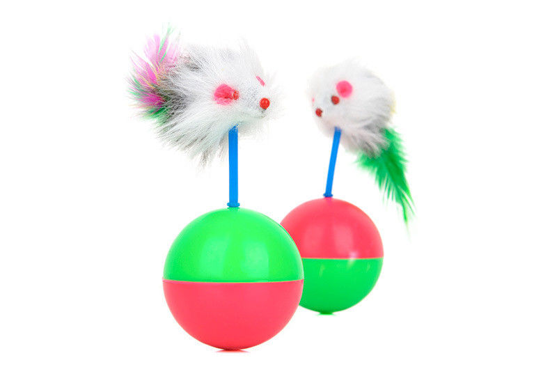 Palla interattiva del gatto di forma della chiavetta, peso divertente 50g della palla commovente del giocattolo del gatto fornitore