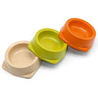 Ciotola ceramica su misura dell'animale domestico di dimensione, colore verde/arancio/beige della ciotola dell'alimento per animali domestici fornitore