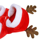 L'animale domestico di Natale copre il materiale del residuo di stoffa del cappotto incappucciato del cane con i modelli geometrici fornitore