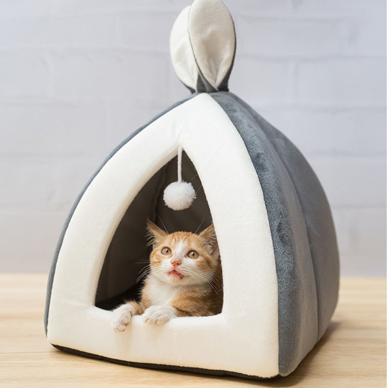 Piccolo letto caldo del gatto dell'animale domestico/letto pieghevole della caverna Camera del gattino per l'inverno fornitore